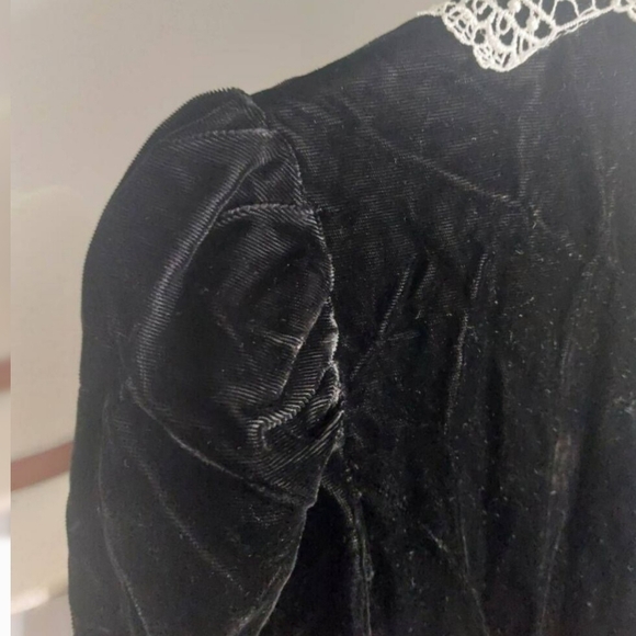 Vintage Jessica McClintock Gunne Sax Black Velvet Victorian Dress |  Gothic - Picture 13 of 13